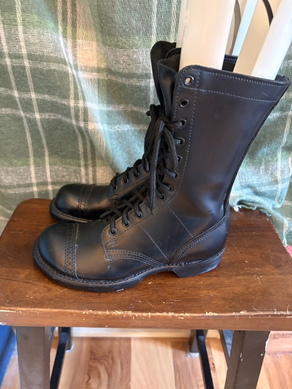 Corcoran American made Black Lace-Up jump Boots men’s 6 women’s 8